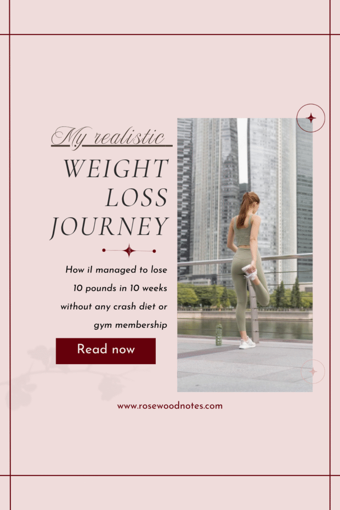 10 weeks realistic weight loss journey